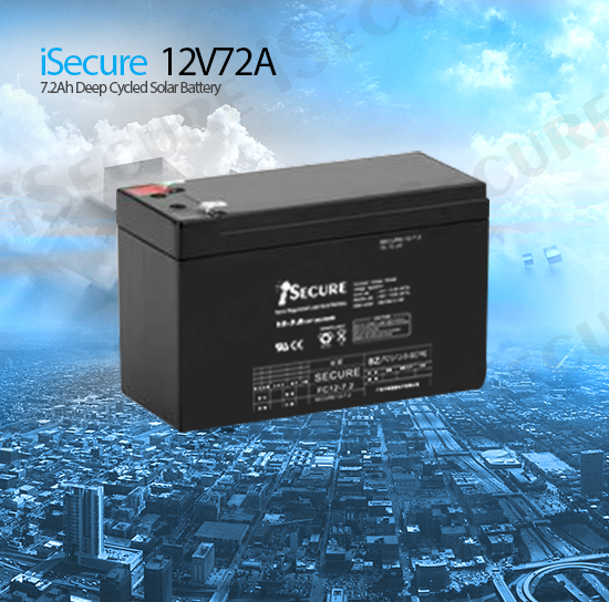 iSecure 12V72A Deep Cycle Battery
