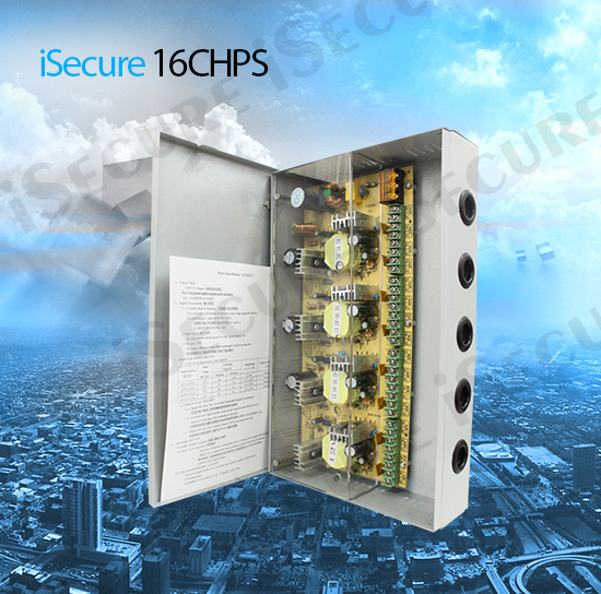 iSecure 16CHPS Centralized Power Supply