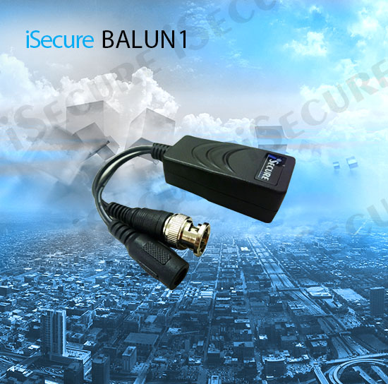 iSecure BALUN1 UTP Power Injector for Coaxial