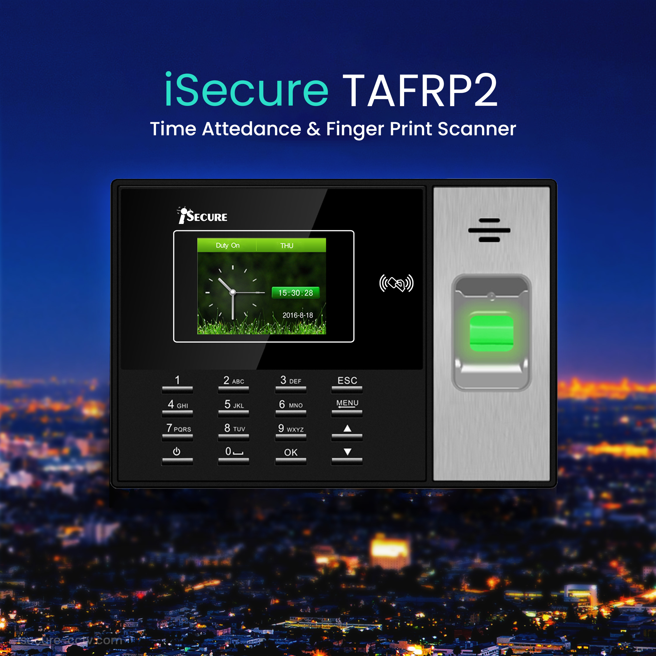 iSecure TAFRP2 Advance Based TCP/IP Time Attendance & Access Control System